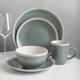 Stone Lain Serenity Speckle Stoneware Round Two-tone Dinnerware Set