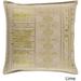 Decorative Fort Worth 20-inch Feather Down or Poly Filled Throw Pillow