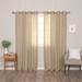 Aurora Home Thermal Insulated Blackout Knotted Tab Curtains