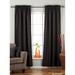 Black Rod Pocket Matka Raw Silk Curtain / Drape / Panel - Piece