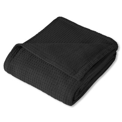 Sweet Home Collection Cotton Basket Weave Textured Blanket
