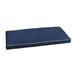 Sunbrella Navy Blue w/ Ivory Indoor/ Outdoor Bench Cushion 55" to 60"