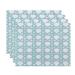 18 x 14 Inch Rattan Geometric Geometric Print Placemat (set of 4)