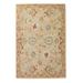 Alexander Home Transitional Floral Mosaic Hand-Hooked 100% Wool Rug