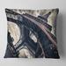 Designart 'Paris Paris Eiffel Towerin Grungy Dramatic Style' Cityscape Throw Pillow