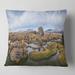 Designart 'Bolivia Volcanoes Panoramic View' Landscape Printed Throw Pillow