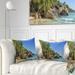 Designart 'Anse Lazio Praslin Island Seychelles' Seashore Throw Pillow