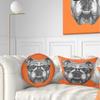 Designart 'English Bulldog with Glasses' Animal Throw Pillow