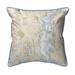 Chesapeake Bay - Rock Hall, MD and VA Nautical Map Small Pillow