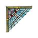 Chloe Tiffany Style Stained Glass Window Corner Panel