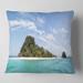 Designart 'Blue Koh Khai Island Panorama' Seascape Throw Pillow