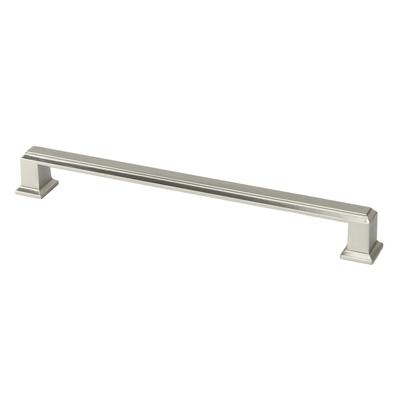 Contemporary 8.25-inch Roma Stainless Steel Brushed Nickel Finish Square Cabinet Bar Pull Handle (Case of 25)