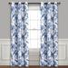 Lush Decor Farmhouse Bird And Flower Insulated Grommet Blackout Window Curtain Panel Pair