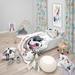 Designart 'Kiss French Bulldog Illustration' Modern & Contemporary Bedding Set - Duvet Cover & Shams