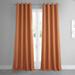Exclusive Fabrics Faux Linen Grommet Room Darkening Curtain (1 Panel)