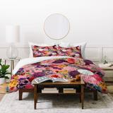 Burcu Korkmazyurek Floral Pink Pattern Duvet Cover Set