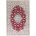 Floral Nain Persian Area Rug Handmade Oriental Red Carpet - 6'2" x 9'6"