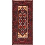 Balouch Afghan Traditional Geometric Oriental Area Rug Handmade Foyer - 3'4" x 6'3"