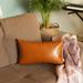 The Curated Nomad Baywood Faux Leather Pillow Cover