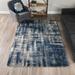 Addison Borealis Blue/Grey Plush Abstract Shag Area Rug (9'6 x 13'2) - 9'6"X13'2"