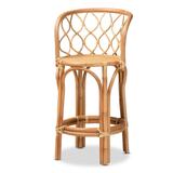 Diana Modern and Contemporary Natural Finished Rattan Counter Stool