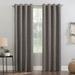 Sun Zero Kline Burlap Weave Thermal Extreme Total Blackout Grommet Curtain Panel, Single Panel