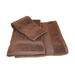 Olivia Quido Zero Twist 3-piece BROWN Towel Set