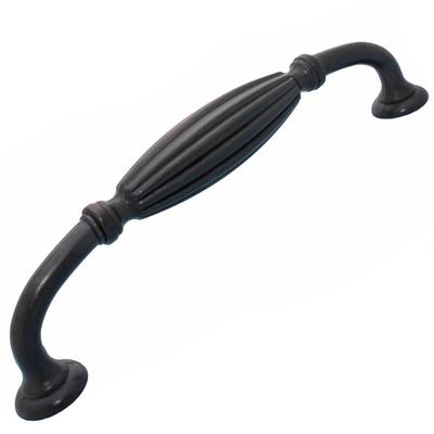 GlideRite 5-Pack 5 in. Center Oil Rubbed Bronze Fluted Cabinet Pulls - Oil Rubbed Bronze