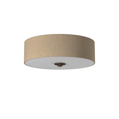 EVOLV Textile Classic 15-inch Dark Bronze Close-to-Ceiling Drum