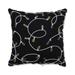 Pillow Perfect String of Lights Black 11.5-inch Throw Pillow