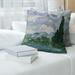 Porch & Den Vincent Van Gogh 'Wheatfield with Cypresses' Throw Pillow