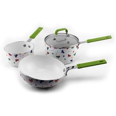 BergHOFF CookNCo 4Pc Mini Cookware Set Car Pattern