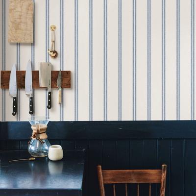 Stripes Golisano Johnny Teal Stripes 33' L X 20.5 W Wallpaper Roll