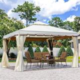 EROMMY 10 x 12 Outdoor Canopy Gazebo Double Roof Patio Gazebo