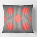 Designart 'Modern Circle and Line Geometric Pattern' Mid-Century Modern Throw Pillow