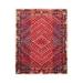 8x10 Machine Made 100% Wool Modern & Contemporary Oriental Area Rug Red, Navy Color - 8' x 11'