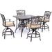 Hanover Traditions Cushioned Aluminum 5-piece Dining Set