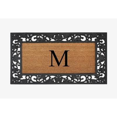 A1HC Rubber and Coir Dirt Trapper Heavy Weight Large Monogrammed Doormat 23