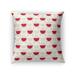MOD SQUAD RED CREAM AND WHITE Accent Pillow By Kavka Designs
