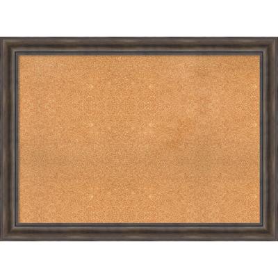 Framed Cork Board, Choose Your Custom Size, Rustic Pine Wood