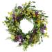 Puleo International 24" Artificial Spring Mixed Floral Wreath