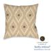 Laural Home kathy ireland® Small Business Network Member Peaceful Elegance Diamond Decorative Throw Pillow - 18x18