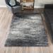 Addison Borealis Gray/Ivory Shag Area Rug (5'3 x 7'7) - 5'3"X7'7"