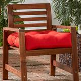 Driftwood Red 20-inch Outdoor Chair Cushion by Havenside Home - 20w x 20l