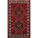 Tribal Red Shiraz Persian Area Rug Wool Handmade Home Decor Carpet - 3'6" x 5'0"