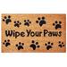 Envelor Non-Slip Coco Wipe Your Paws Entrance Mat Welcome Doormat, 18" x 30"