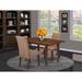 East West Furniture Dining Table Set Contains a Rectangle Dinner Table with Butterfly Leaf and Dining Chairs (Pieces Options)