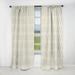 Designart 'Zigzag Minimal Striped Design' Scandinavian Blackout Curtain Single Panel