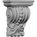 4 3/8"W x 2 1/2"D x 5 5/8"H Palmetto Beaded Corbel