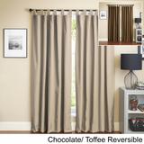 Blazing Needles 84-inch Twill Insulated Blackout Two-Tone Reversible Curtain Panel Pair - 52 x 84 - 52 x 84